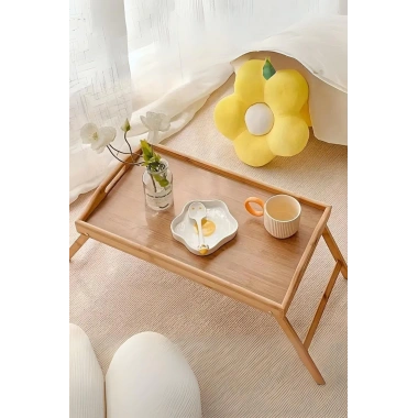 Katlanabilir Bambu Keyif Tepsisi