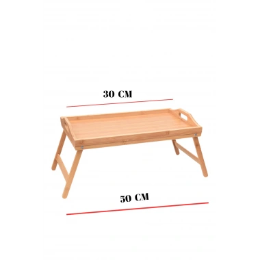 Katlanabilir Bambu Keyif Tepsisi