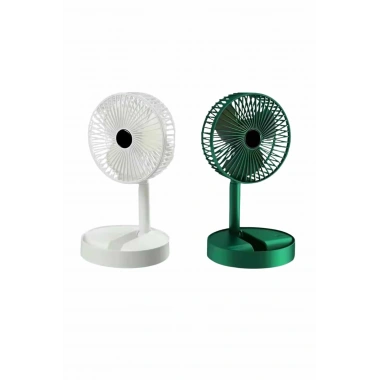 Katlanabilir Teleskopik Şarjlı Fan Masaüstü Soğutucu Vantilatör
