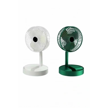Katlanabilir Teleskopik Şarjlı Fan Masaüstü Soğutucu Vantilatör