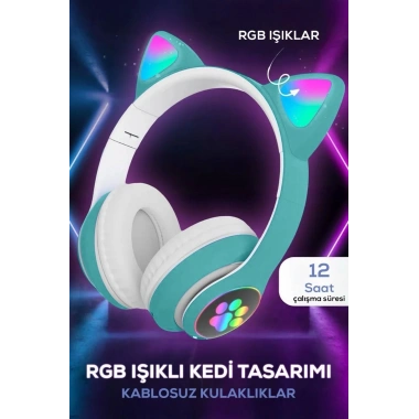 Kedi Figurlu Kulaklık