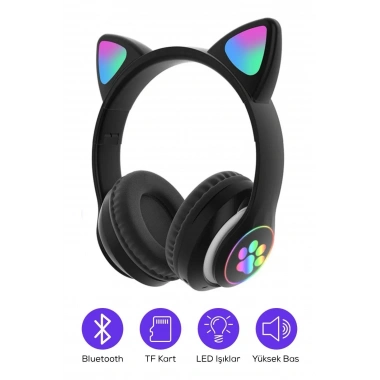 Kedi Figurlu Kulaklık