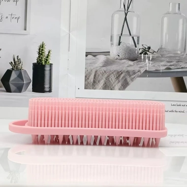 Kendiliğinden Askılı Peeling ve Masaj Etkili Silikon Banyo Vücut Fırçası (5468)
