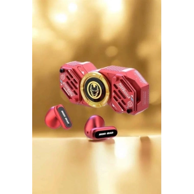 Kırmızı Kablosuz Bluetooth Kulaklık Stres Çarklı Oyuncu Kulaklığı
