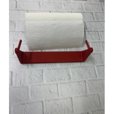 Kırmızı Peçete Askısı Mutfak Duvar Tipi Peçetelik Organizer