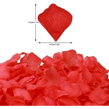 Kırmızı Renk Gül Yaprağı – 5 Paket 500 Adet