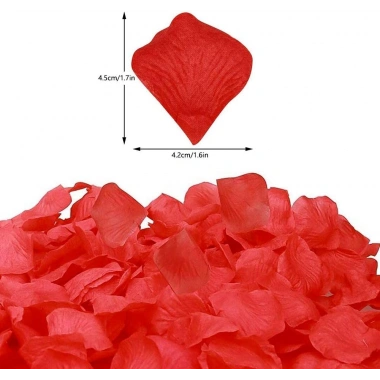 Kırmızı Renk Gül Yaprağı Şekilli Konfeti – 1 Paket 100 Adet (5468)