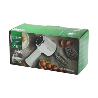 KİWİ KMX-3612 USB ŞARJLI MİKSER 2 X 2-MODEL ÇIRPICI = 4PCS 20W 3-KADEME HIZ=IŞIKLI GÖSTERGE Lİ-İON PİL:1500mAh (5468)