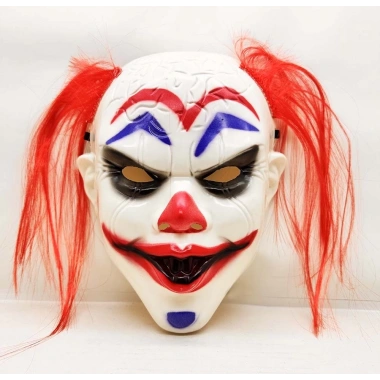 Kızıl Saçlı Joker Palyaço Maskesi