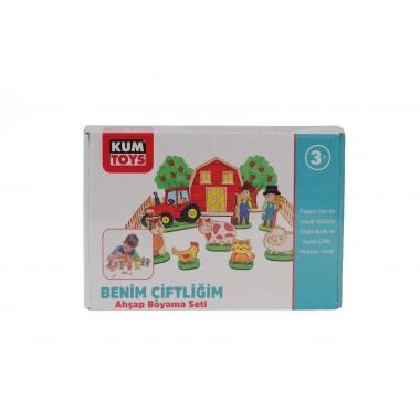 KM5898 KUMTOYS BENİM ÇİFTLİĞİM AHŞAP BOYAMA SETİ