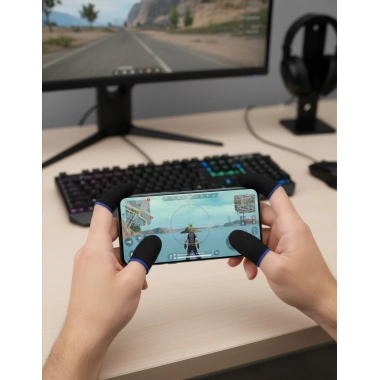 Konforlu Parmaklık Oyuncu Eldivenleri Dayanıklı Yapı Hassas Kontrol