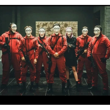 Koreli Hırsız Teatral Hahoe Maskesi - Dali Maskesi