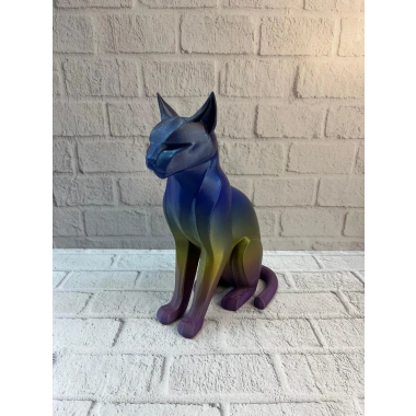 Koyu Rainbow Kedi Biblo Modern Salon ve Raf Dekoru