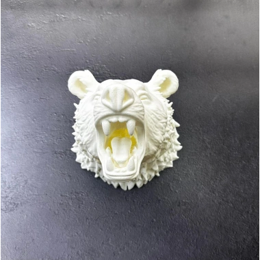 Krem Ayı Figürü Duvar Süsü Asılabilir Hediyelik Dekoratif 25x19 cm