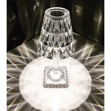 Kristal Abajur LED Kumandalı Ve Dokunmatik Masa Lambası