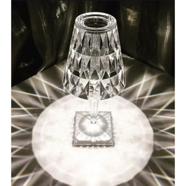 Kristal Abajur LED Kumandalı Ve Dokunmatik Masa Lambası