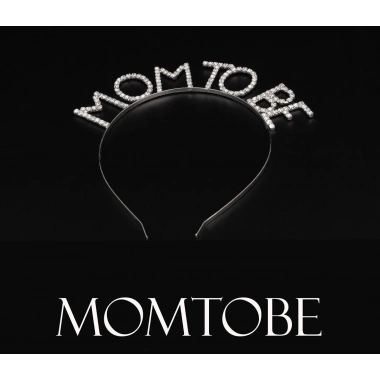 Kristal Taşlı Gümüş Renk Mom To Be Tacı Anne Tacı