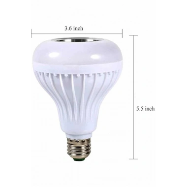 Kumandalı RGB Led Işık Bluetooth Hoparlör Ses Lambası Renkli Ampul