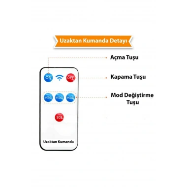 Kumandalı Solar Güneş Enerjili 122 Ledli Hareket Sensörlü Bahçe Aydınlatma Sokak Lambası