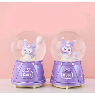 Kuromi Işıklı Müzikli Kar Küresi Orta Boy Alk3118