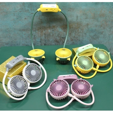 Kuromi Şarjlı Boyun Fanı Vantilatör 2 Kademeli - Model 2