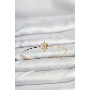 Kutup Yıldızı Model Gold Renk Bileklik