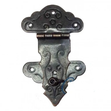 Kuyruklu Kilit, Sandık, Kutu Askısı - 36x60mm, Oksit, 100 Adet