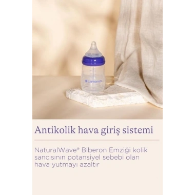Lansinoh Natural Wave Biberon ve Biberon Emziği 160 ml
