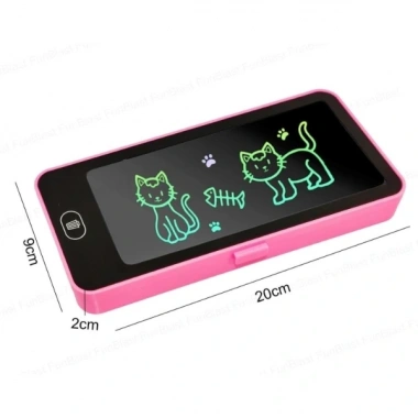 LCD Dokunmatik Ekranlı Kalemlik Mavi Renkli