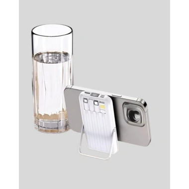 LCD Göstergeli Manyetik Powerbank Type C USB Girişli