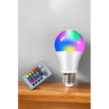 Led Ampul Enerji Dostu RGB Işıklı 100W Led Işık