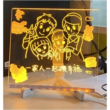 Led Işıklı Çizim Tahtası (20x20cm) (5468)