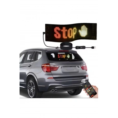 Led Panel Cama Yapışan Telefon Kontrollü Led Ekran Panel 16*64 Led Sayısı