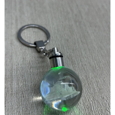 Ledli Ayasofya Tasarımı Kristal Anahtarlık