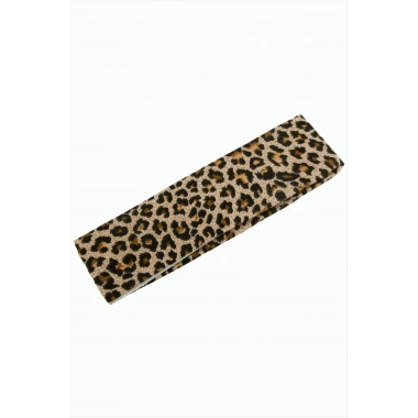 Leopar Desenli Saç Bandı 6 cm