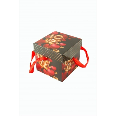 Love Yazılı Kare Hediyelik Kutu 10 cm