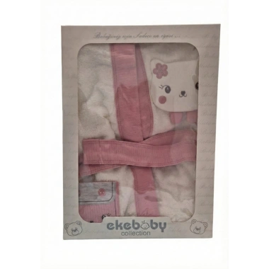 Lüx Kutulu Kapüşonlu Bornoz Gril Bear 3 Yaş