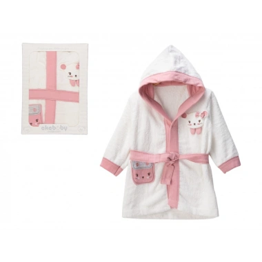 Lüx Kutulu Kapüşonlu Bornoz Gril Bear 3 Yaş