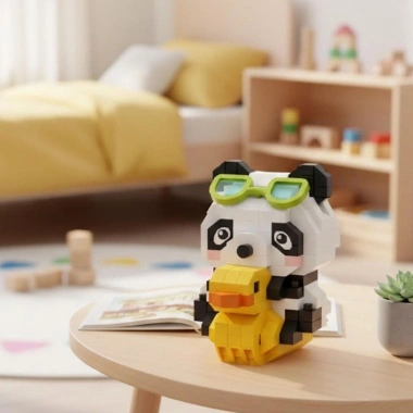 LZ-8634 LOZ ÖRDEKLİ PANDA 190 PARÇA BLOCK OYUNCAK-MİNİ POŞET