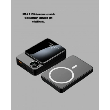 MagSafe Uyumlu Powerbank 20W PD 15W