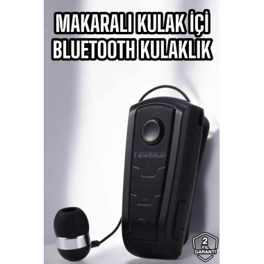 Makaralı Bluetooth Kulaklık Çağrı Cevaplama Kablolu Uzun Pil Ömrü
