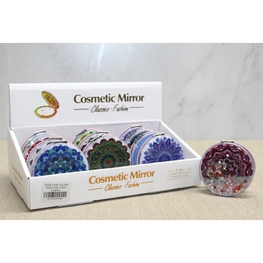 Mandala Desenli Hareketli Sulu El Aynası Alk4580