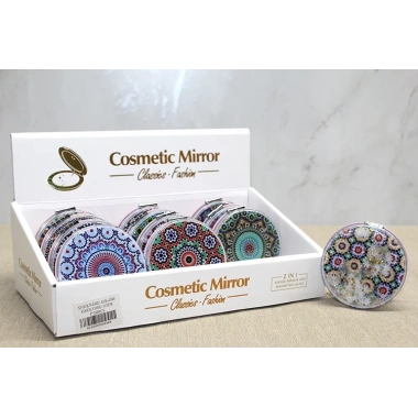 Mandala Desenli Hareketli Sulu El Aynası Alk4584