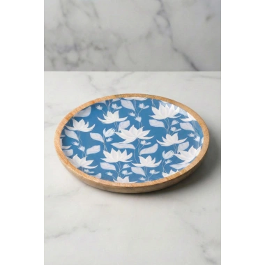 Mango Agacı Pasta Tabağı & Sunum Tabağı 20 Cm Desenli