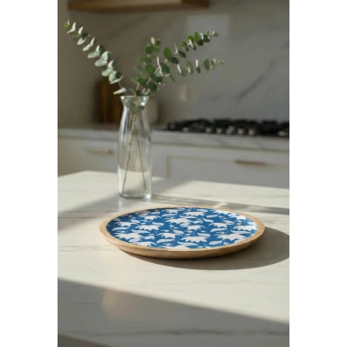 Mango Agacı Servis Tabağı & Sunum Tabağı 25 Cm Desenli