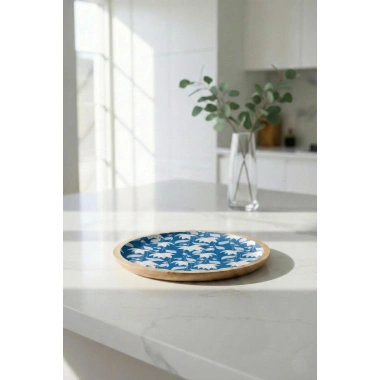 Mango Agacı Servis Tabağı & Sunum Tabağı 25 Cm Desenli