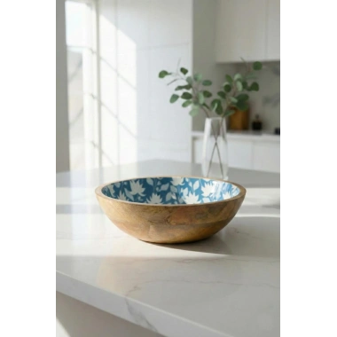 Mango Agacı Sunum Servis Kasesi & Dekoratif Kase 25 Cm Desenli