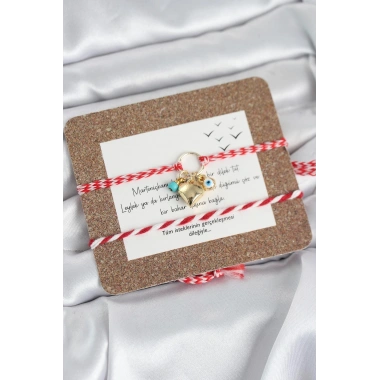 Marteniçka Bileklik 2li Kalp ve Nazalı Model