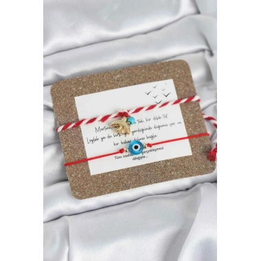 Marteniçka Bileklik 2li Nazar ve Kırlangıç Model