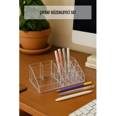 Masa Üstü Kalem Düzenleyici Kalemlik 22 cm